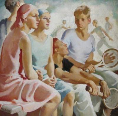 Tennis Days by Jean (McLane) MacLane - Auction record, sale price, and art valuation. Compare with similar artists and explore comparable artworks.
