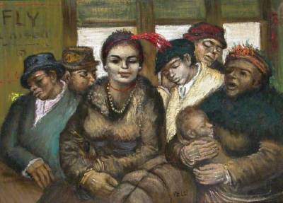 Express Train to East New York by Albert Pels - Auction record, sale price, and art valuation. Compare with similar artists and explore comparable artworks.