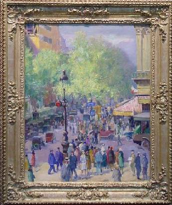 Place De L'Opera, Paris in Spring by Abel Warshawsky - Auction record, sale price, and art valuation. Compare with similar artists and explore comparable artworks.
