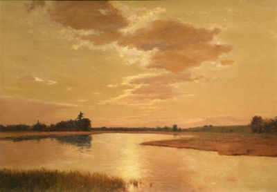 Marsh Scene at Sunset