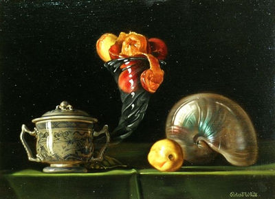 Still Life with a Shell and Fruit