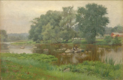 An August Day by William Crothers Fitler - Auction record, sale price, and art valuation. Compare with similar artists and explore comparable artworks.