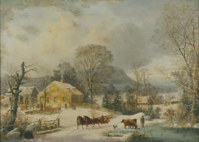 Ketcham Farm in Winter, New Haven by George Durrie - Auction record, sale price, and art valuation. Compare with similar artists and explore comparable artworks.