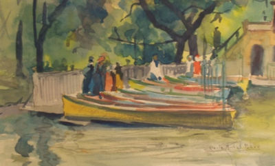 Boats in Central Park, 1906