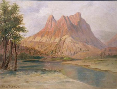 Rio Virgin and the Bluffs by George Martin Ottinger - Auction record, sale price, and art valuation. Compare with similar artists and explore comparable artworks.