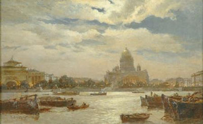 View of Saint Petersburg in Twilight