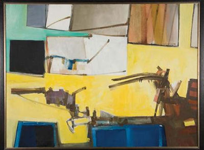 Composition with Yellow and Blue