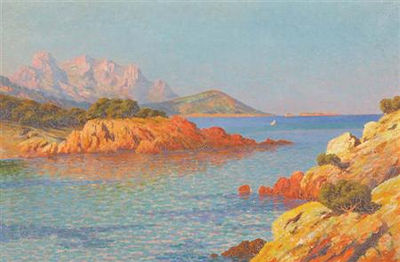 La Baie d'Agay, Esterel by Adelin Charles Morel de Tanguy - Auction record, sale price, and art valuation. Compare with similar artists and explore comparable artworks.