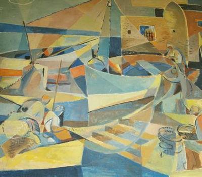 Sample artwork by Rico Blass (1908 - 2003), known for painting - View similar artists and auction records