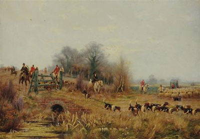 Sample artwork by Sidney Pike (1858 - 1923), known for rustic landscape and water scene painting, christmas card painting - View similar artists and auction records