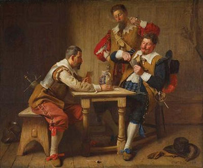 A Game of Cards, 1869