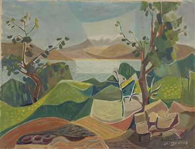 Sample artwork by Amiram Tamari (1913 - 1981), known for painting - View similar artists and auction records