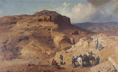 Bedouin near Masada, 1880 by Ludwig Hans Fischer - Auction record, sale price, and art valuation. Compare with similar artists and explore comparable artworks.