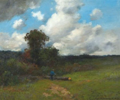 Figure on a Country Road