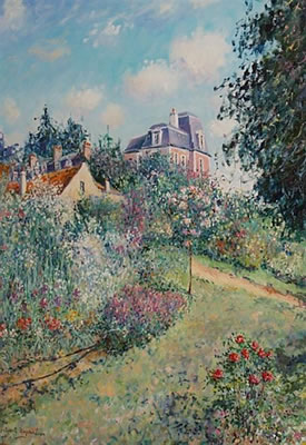 Le Jardin Fleuri au Chateau de Pissarro