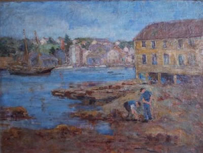 Workers by the Port