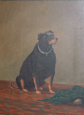 PORTRAIT OF CHARLEY, A MANCHESTER TERRIER by Henry W Henley - Auction record, sale price, and art valuation. Compare with similar artists and explore comparable artworks.