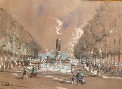 Sample artwork by Hubert Clerget (1818 - 1899), known for painting - View similar artists and auction records