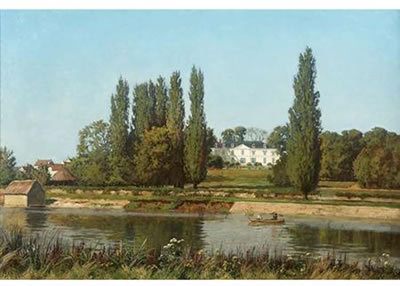 Boating on a River in France by William Baptiste Baird - Auction record, sale price, and art valuation. Compare with similar artists and explore comparable artworks.