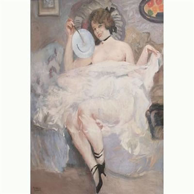 Woman with Fan