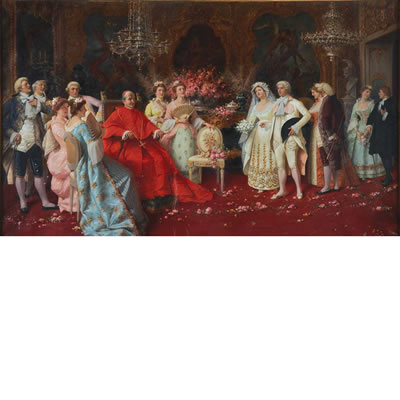 Visit with Cardinal and the Borghese Family
