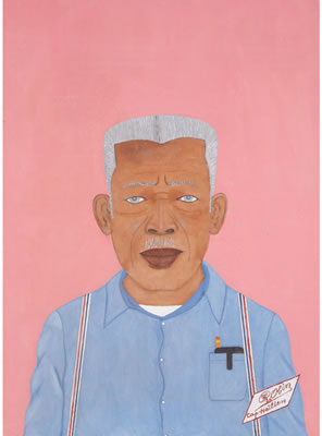 Portrait of Philome Obin: Self Portrait with Blue Eyes