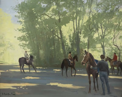 In the Forest, Chantilly, 1962 and Horses at Chantilly, 1962: Two