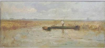 The Boatman by Aris Knikker - Auction record, sale price, and art valuation. Compare with similar artists and explore comparable artworks.