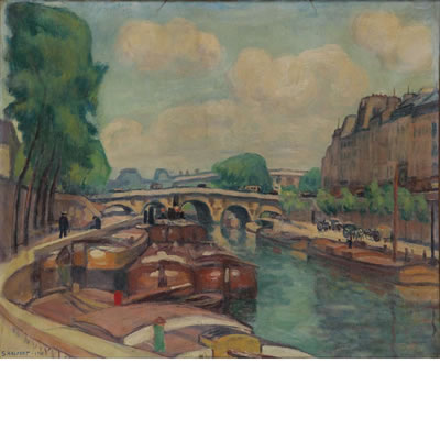 La Seine, Paris, 1911