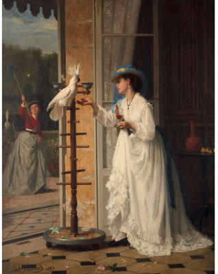 The Pet Cockatoo, 1867
