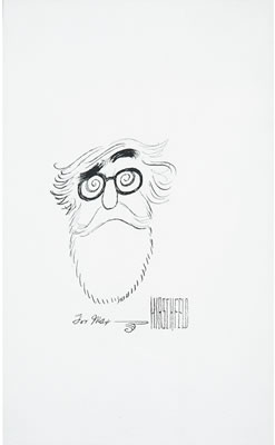 Portrait of Albert Hirschfeld: Self-portrait