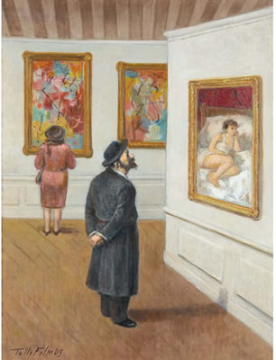Beyond Dreams (Jewish Rabbi in a Gallery), 1988