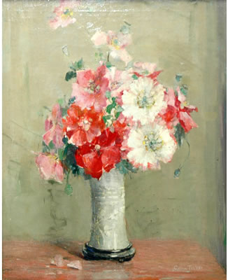Still Life with a Vase of Carnations