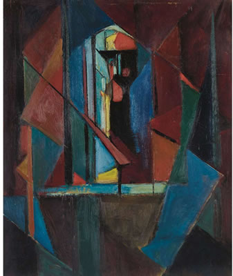 Sample artwork by Earl Cavis Kerkam (1891 - 1965), known for modernist still life, figure and portrait painting - View similar artists and auction records