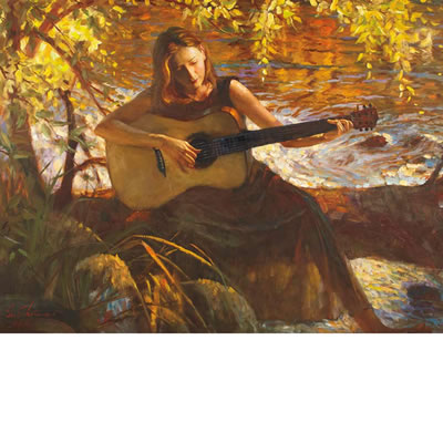 Woman with Guitar Signed Tu Zhiwei (ll) by Zhiwei Tu - Auction record, sale price, and art valuation. Compare with similar artists and explore comparable artworks.