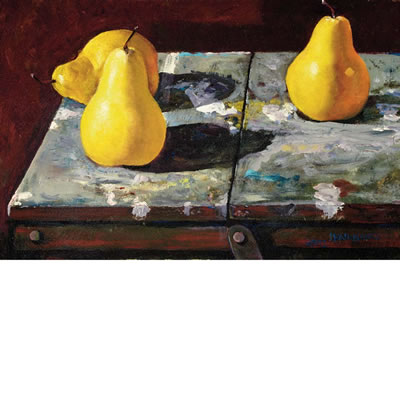 Pears on the Painter's Table