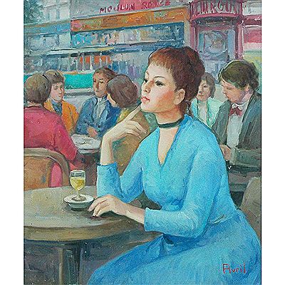 Girl at the Cafe