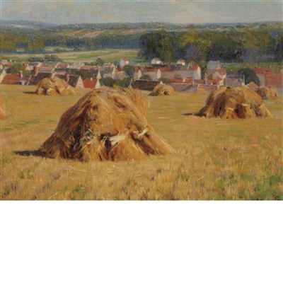 Haystacks in a Brittany Landscape