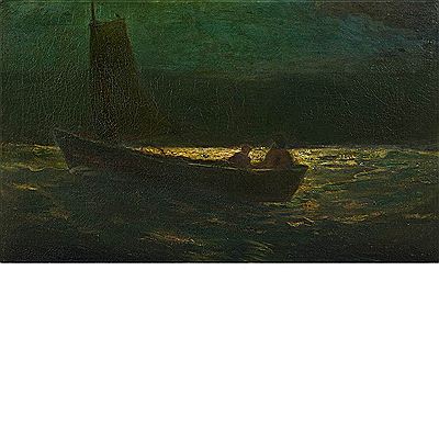 Sample artwork by Robert Loftin Newman (1827 - 1912), known for landscape, figure, portrait and religious painting - View similar artists and auction records