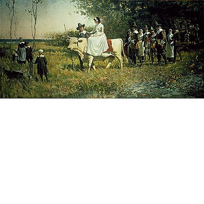 The Bridal Procession (The Marriage of Priscilla and John Alden)