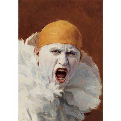 Portrait of Armand Francois Joseph Henrion: Self Portrait, Screaming Clown