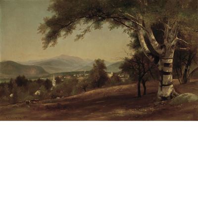 View Near Conway, New Hampshire, 1881 by Benjamin Champney - Auction record, sale price, and art valuation. Compare with similar artists and explore comparable artworks.