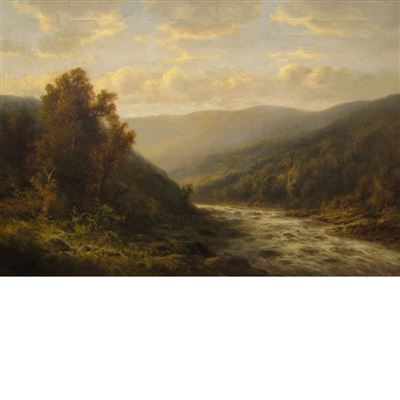 Sample artwork by Thomas Griffin (1858 - 1918), known for landscape, animal, hunting genre - View similar artists and auction records