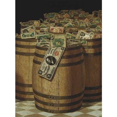 Barrels of Money, circa 1898
