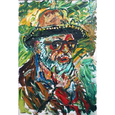Portrait of John Randall Bratby: Self-portrait