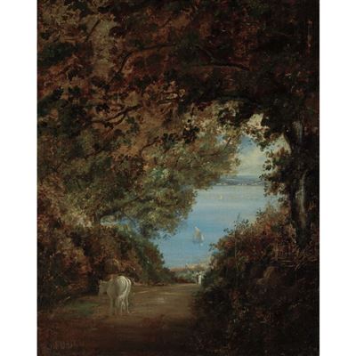 Sneden's Landing, Palisade, New York by John Henry Hill - Auction record, sale price, and art valuation. Compare with similar artists and explore comparable artworks.