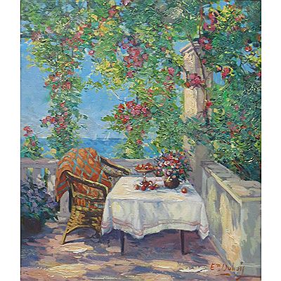 Sample artwork by Emilie Dubois (Born 1966), known for painting - View similar artists and auction records