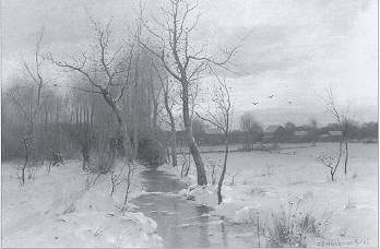 Winter Stream at Twilight