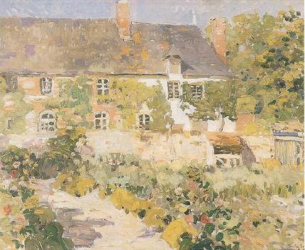 Sample artwork by George Oberteuffer (1878 - 1940), known for impressionist landscape-structure, marine and genre painting - View similar artists and auction records