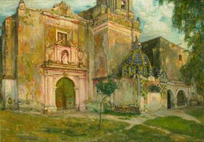 Santa Maria de Los Angeles de Churubusco by Edward Francis Rook Jr - Auction record, sale price, and art valuation. Compare with similar artists and explore comparable artworks.